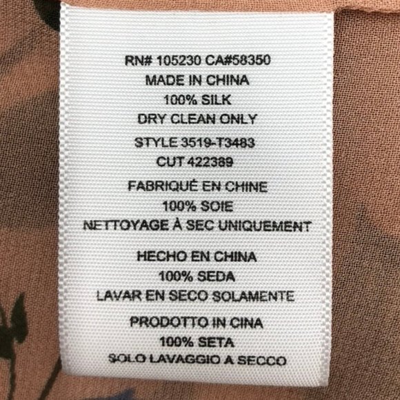 Joie Kanni 100% Silk Smocked Floral Print Blouse - Picture 7 of 8